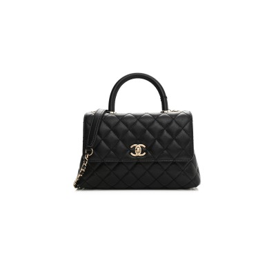 CHANEL CAVIAR QUILTED MINI COCO HANDLE FLAP 1124740 (23*14*9cm)